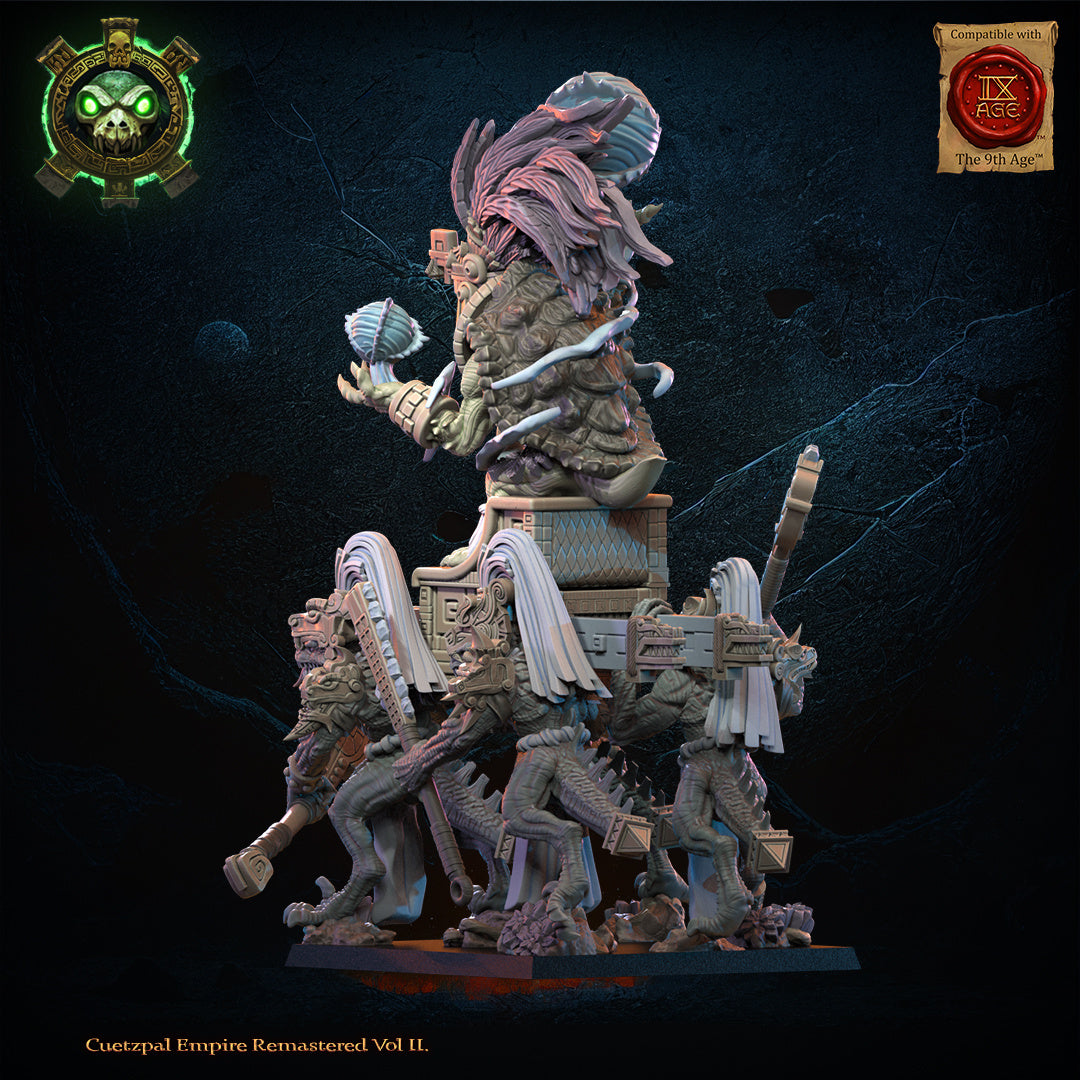 Tezcatlipoca, the Living God on Palanquin