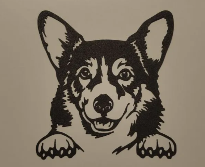 Silueta German shepherd