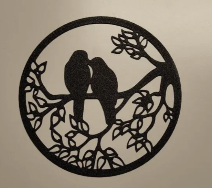 Silueta Pájaros enamorados