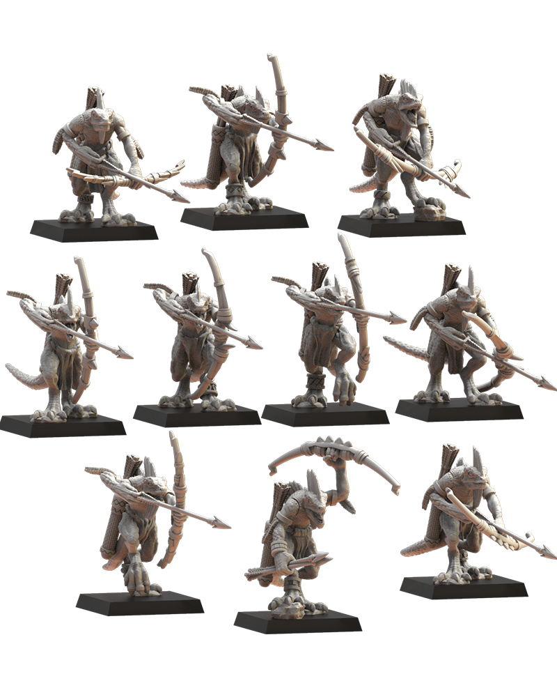 Cuetzpali regiment with bows