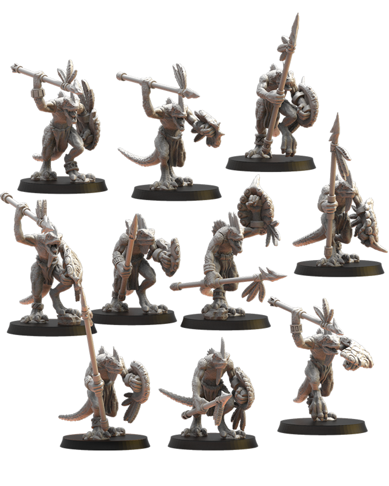 Cuetpalli regiment with spears