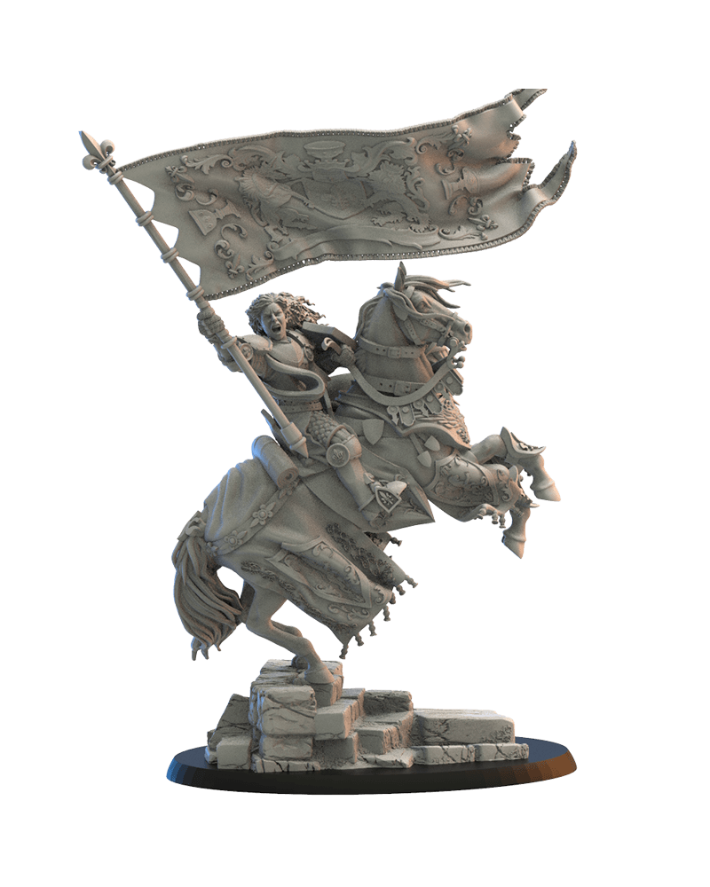 Estandarte de batalla montado