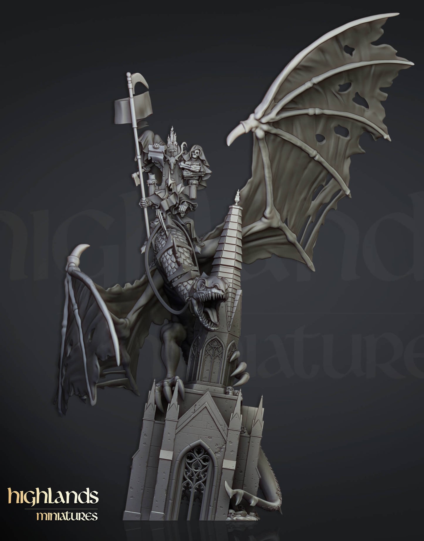 Ezekiel, Lord Necromancer on Flying Monster