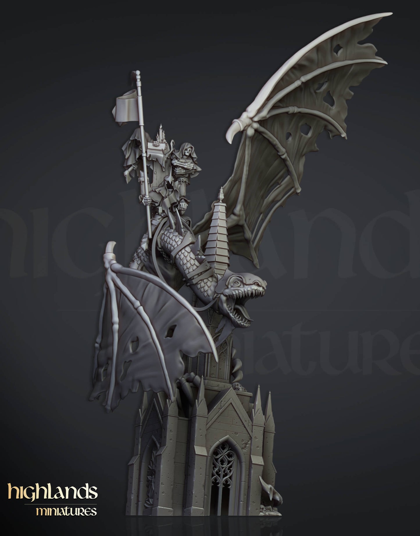 Ezekiel, Lord Necromancer on Flying Monster