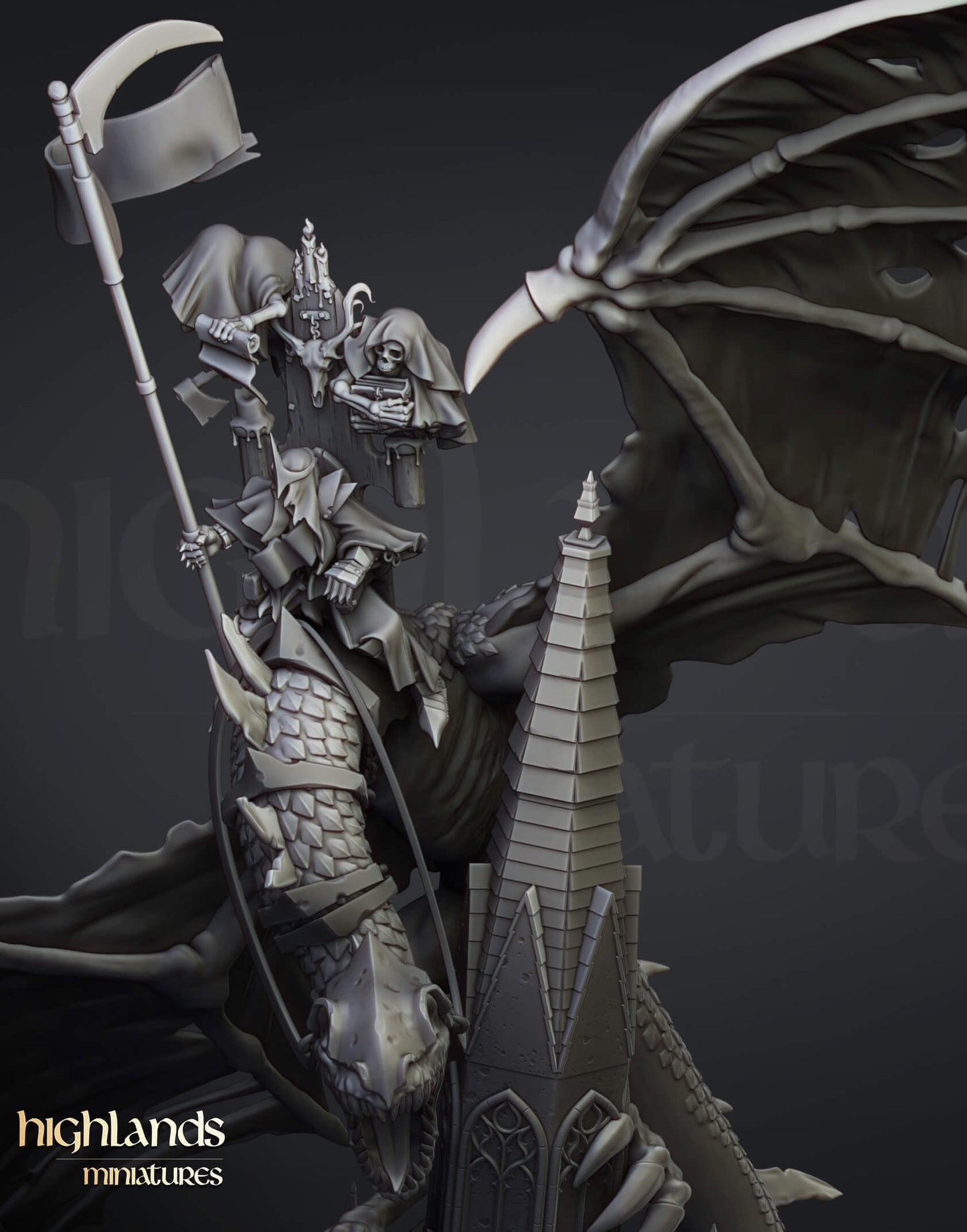 Ezekiel, Lord Necromancer on Flying Monster