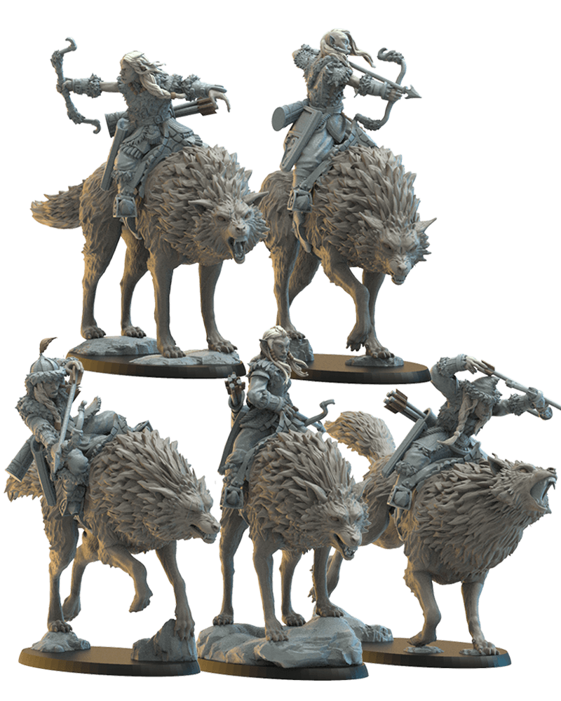 Steppe riders on direwolf X5