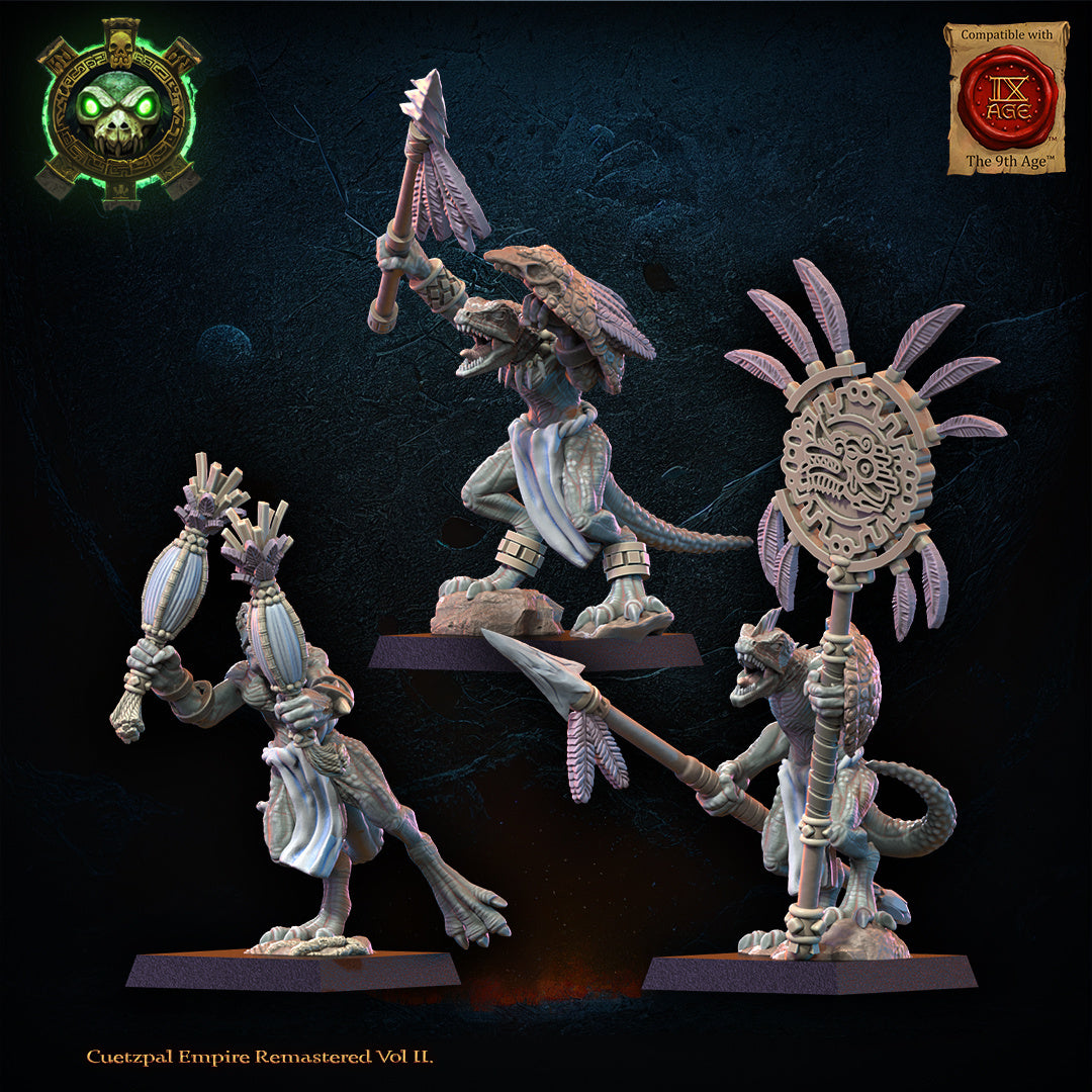 Cuetzpalli Regiment with (bows, spears) CG