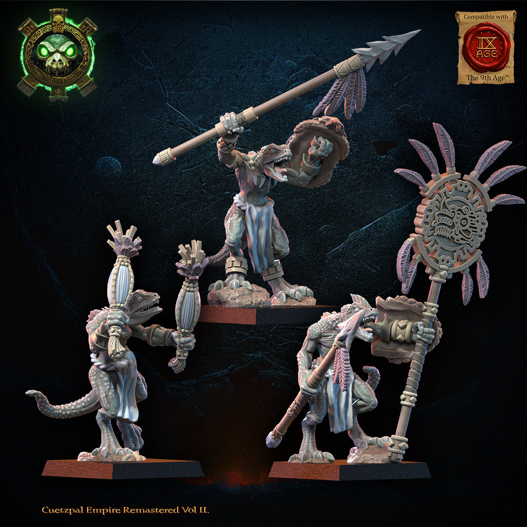 Cuetzpalli Regiment with (bows, spears) CG