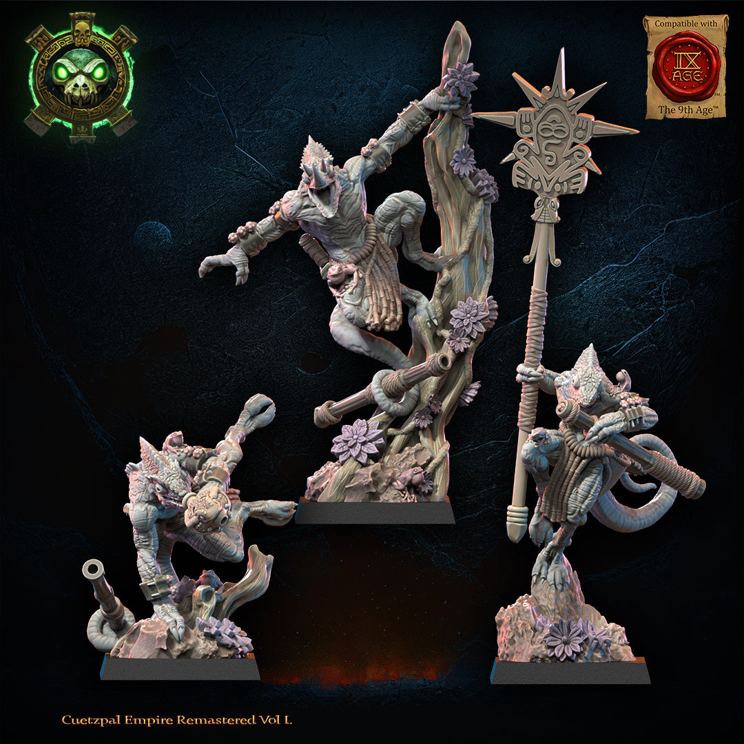 Kuaxotl Unit with blowpipes