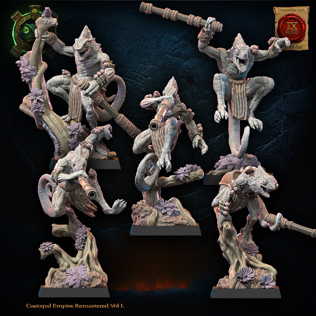 Kuaxotl Unit with blowpipes