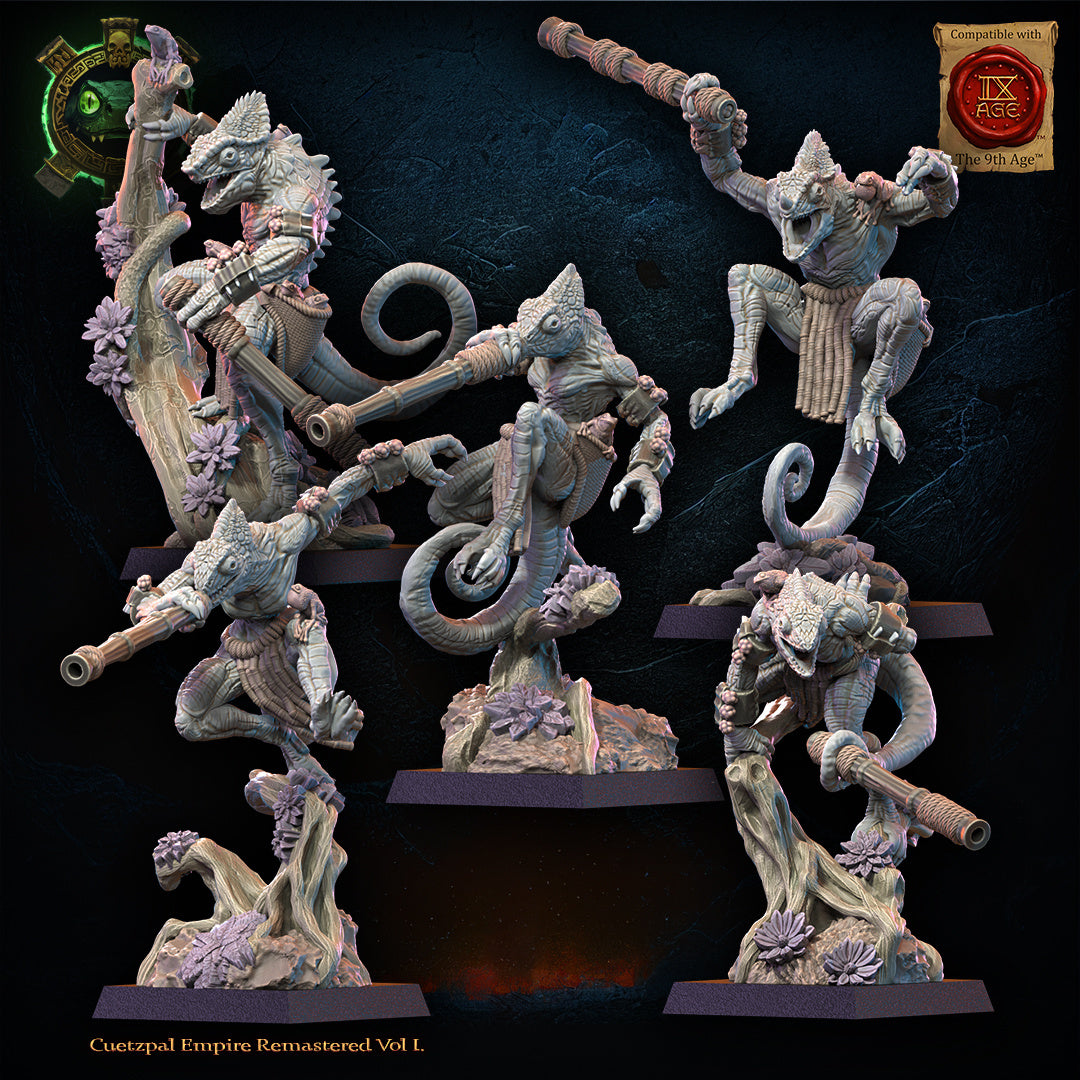 Kuaxotl Unit with blowpipes
