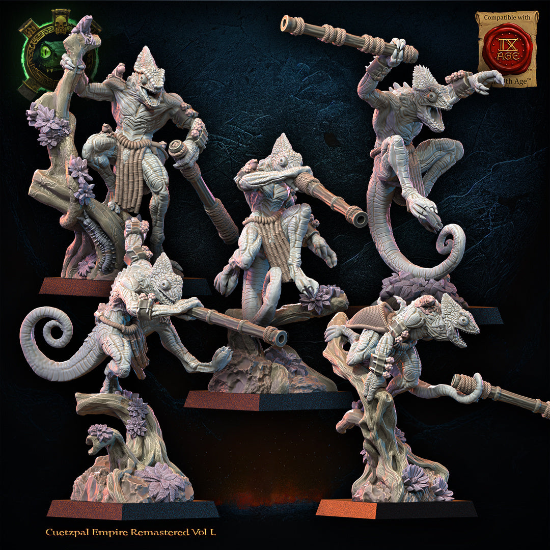 Kuaxotl Unit with blowpipes