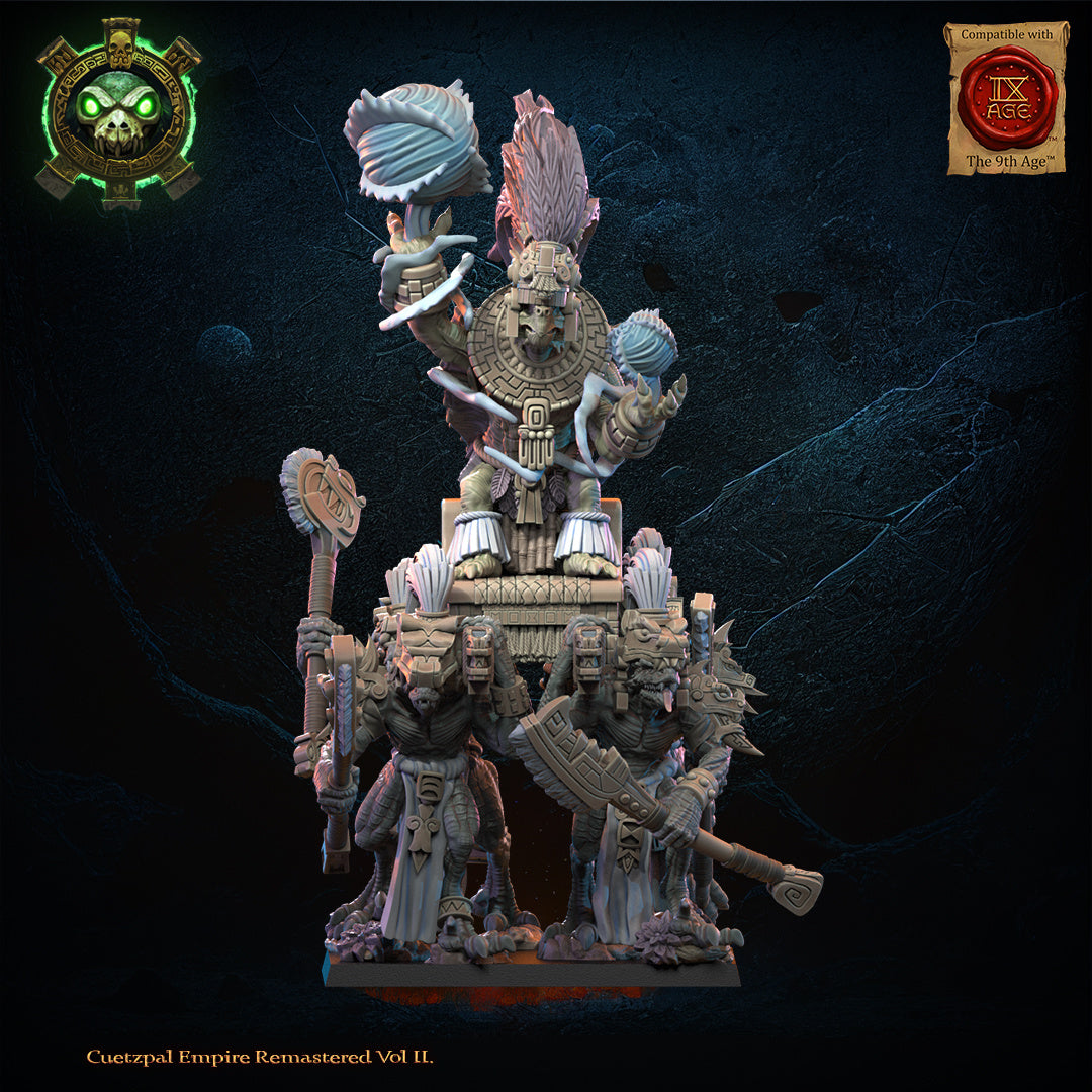Tezcatlipoca, the Living God on Palanquin