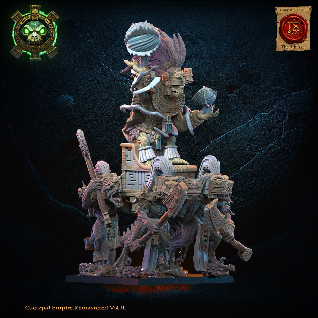 Tezcatlipoca, the Living God on Palanquin