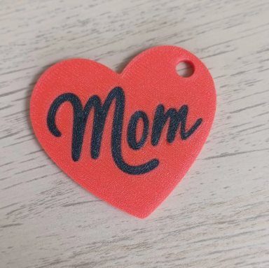 Llavero 3D MOM  – Corazón